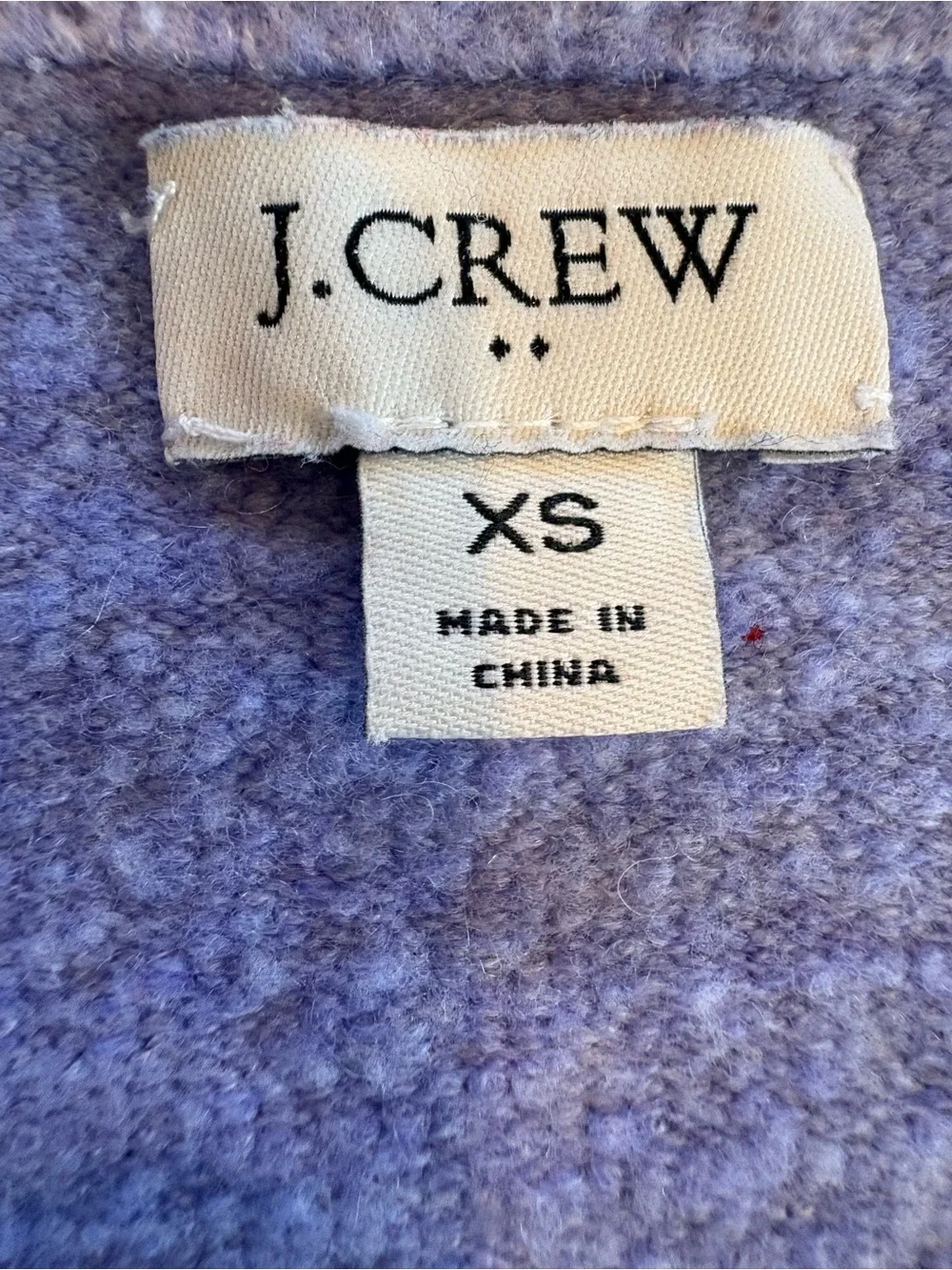 J.Crew Lavender Wool Blend Crew Neck Long Sleeve Sweater XS